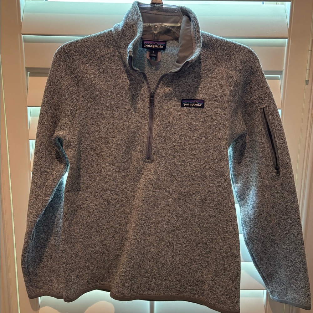 Patagonia Heather Gray Fleece Pullover